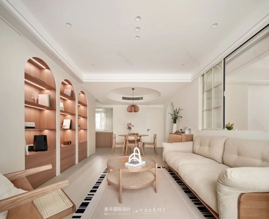 MHOO|湘云雅苑110m²现代原木风:原木之韵,镌刻时光的温柔诗篇-5