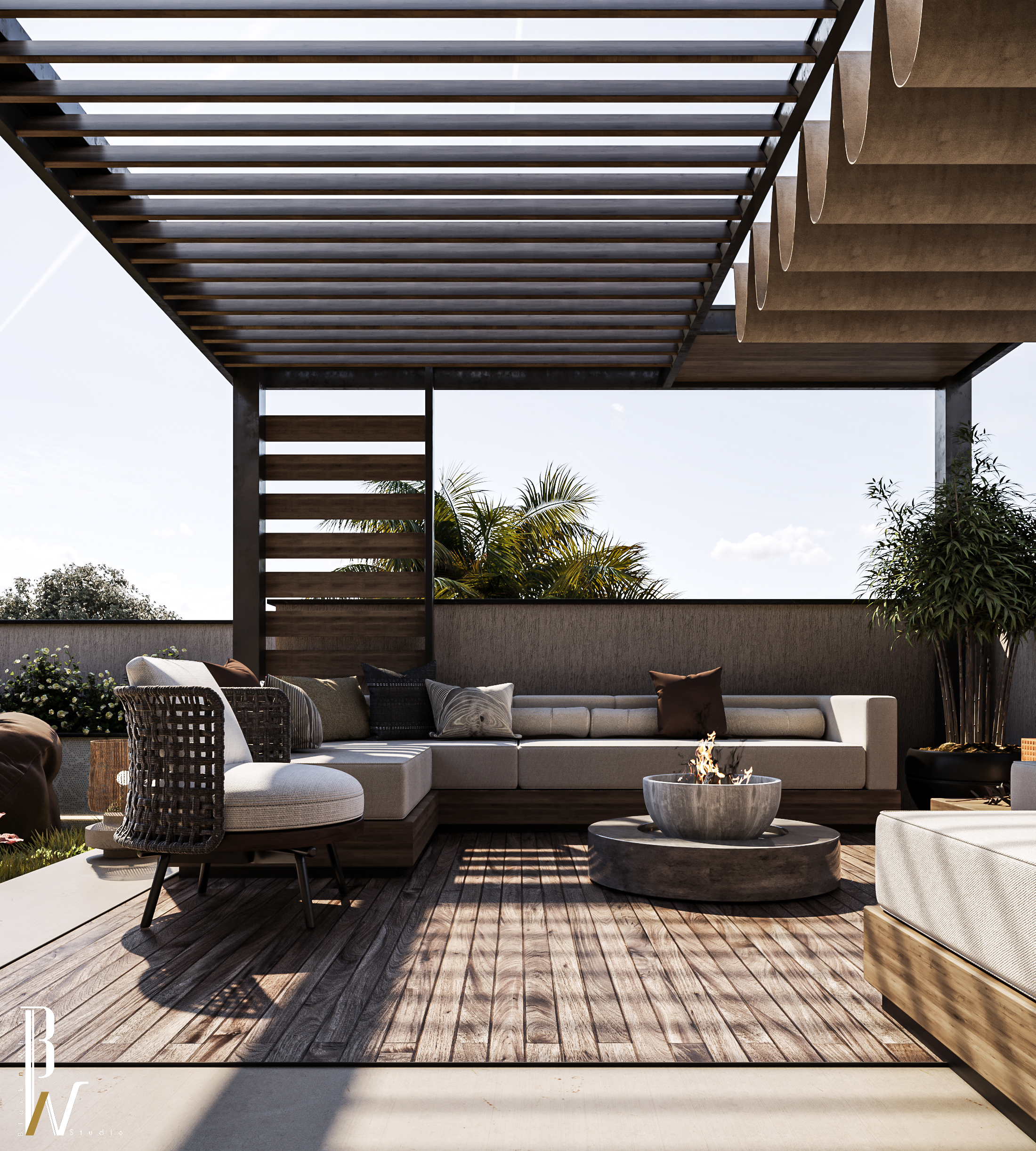 屋顶设计丨Black N White-22