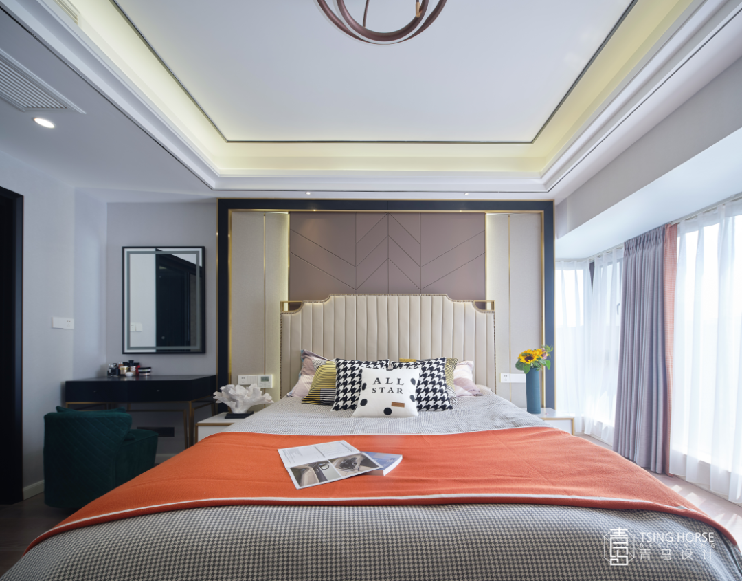 西安公馆一号 198㎡轻奢大平层设计 | 温馨、硬朗与轻奢的平衡-37