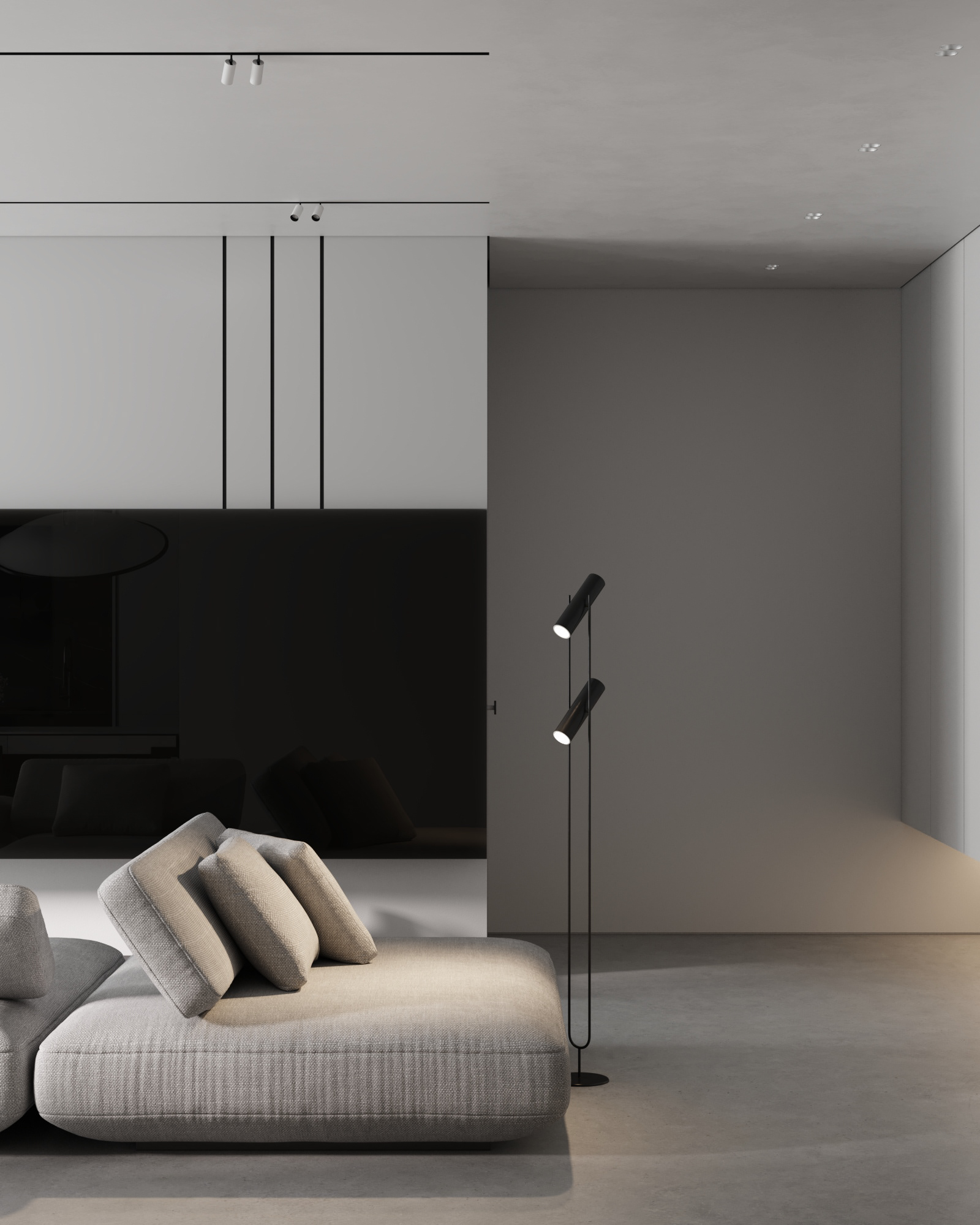 高级灰色系公寓设计-5