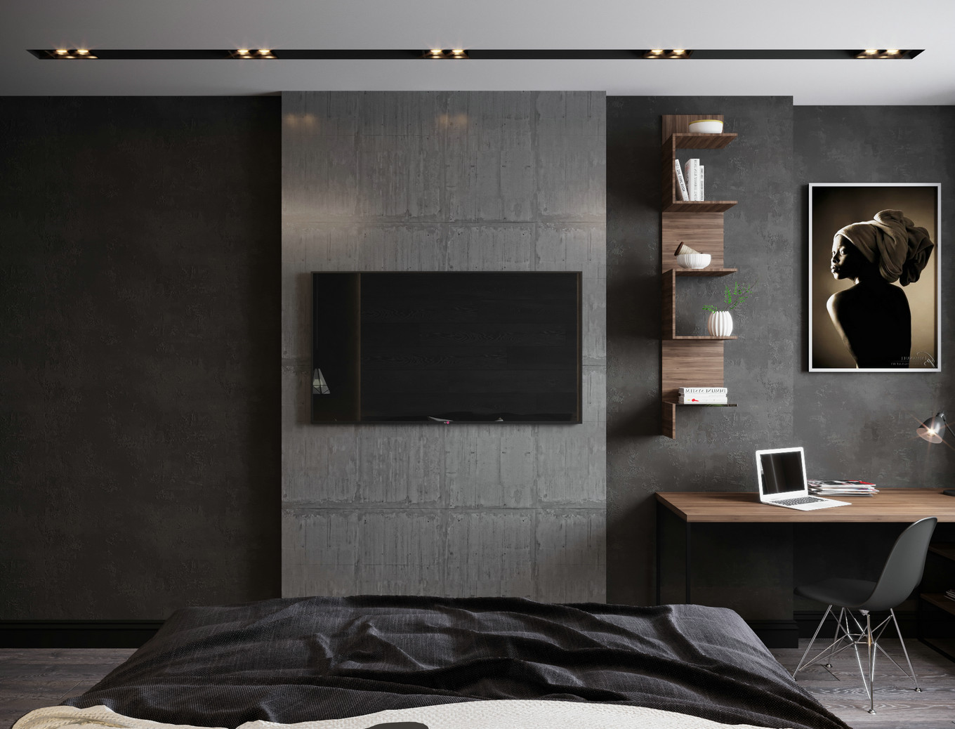 白俄罗斯暗黑系小户型设计 | ДиКинг-20