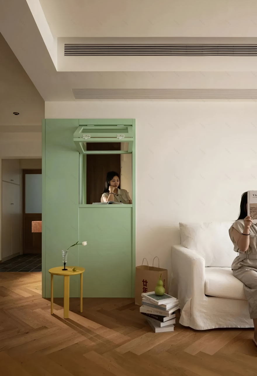 云朵之家|藏在绿色橱窗里的记忆丨中国上海丨时隅设计-4