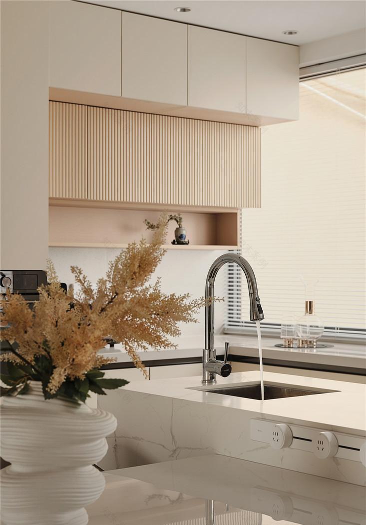 奶油原木风公寓设计-0