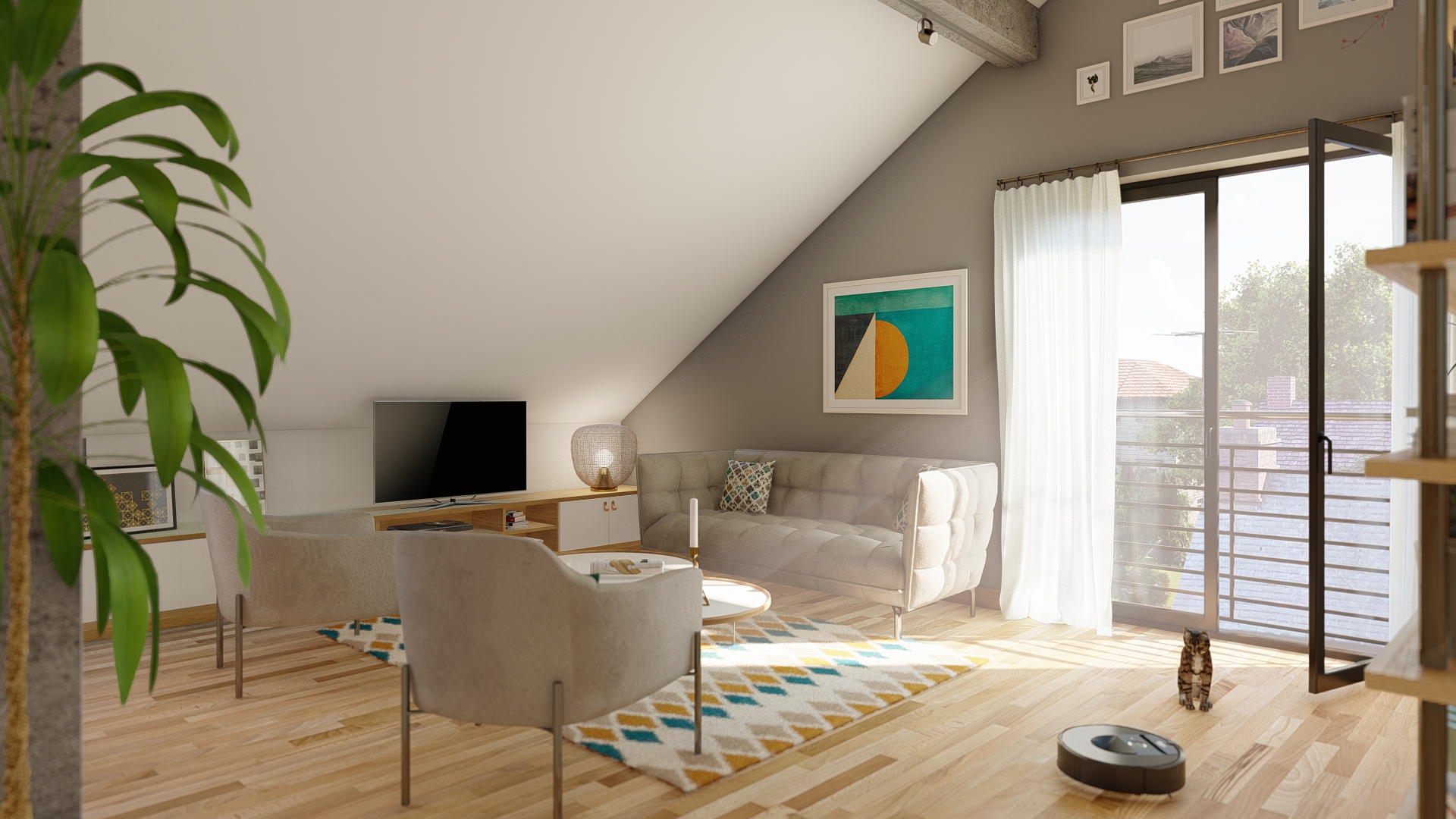 家庭 loft 设计-1