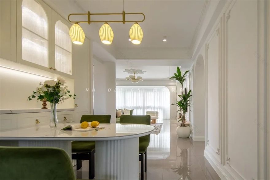 杭州府苑新村104㎡轻法式浪漫家居设计丨中国杭州丨浙江南鸿装饰-61