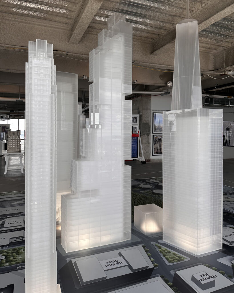 Silverstein Properties Unveils Scale Models of 2 and 5 World Trade Center Skyscrapers in Financial District, Manhattan - New York YIMBY-30