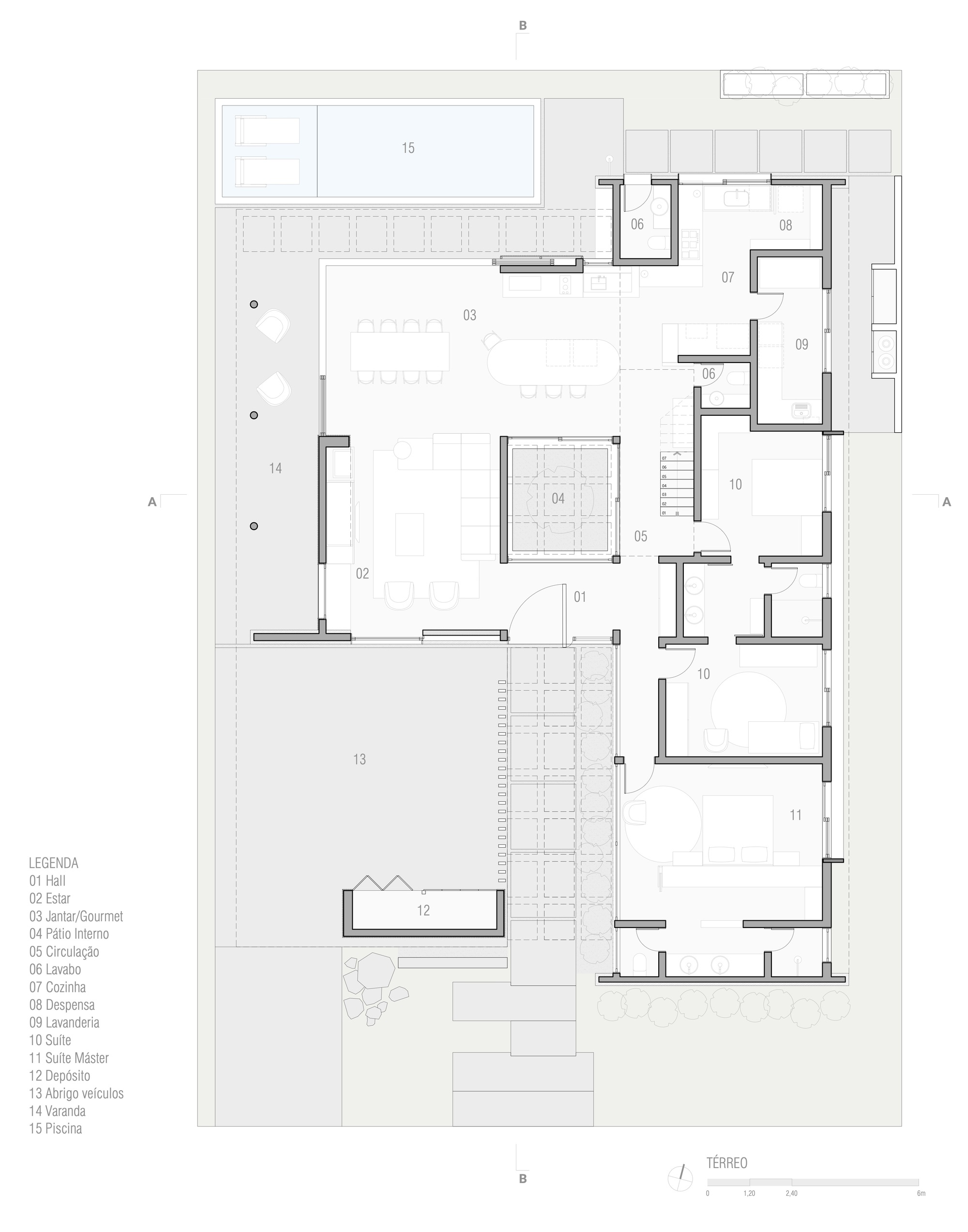 卢萨达宅邸丨巴西丨Galeria 733-23