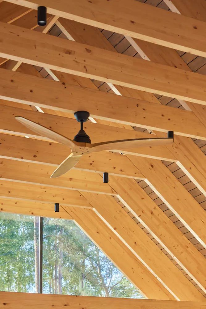 湖边森林中的钢构游泳池房丨立陶宛-38