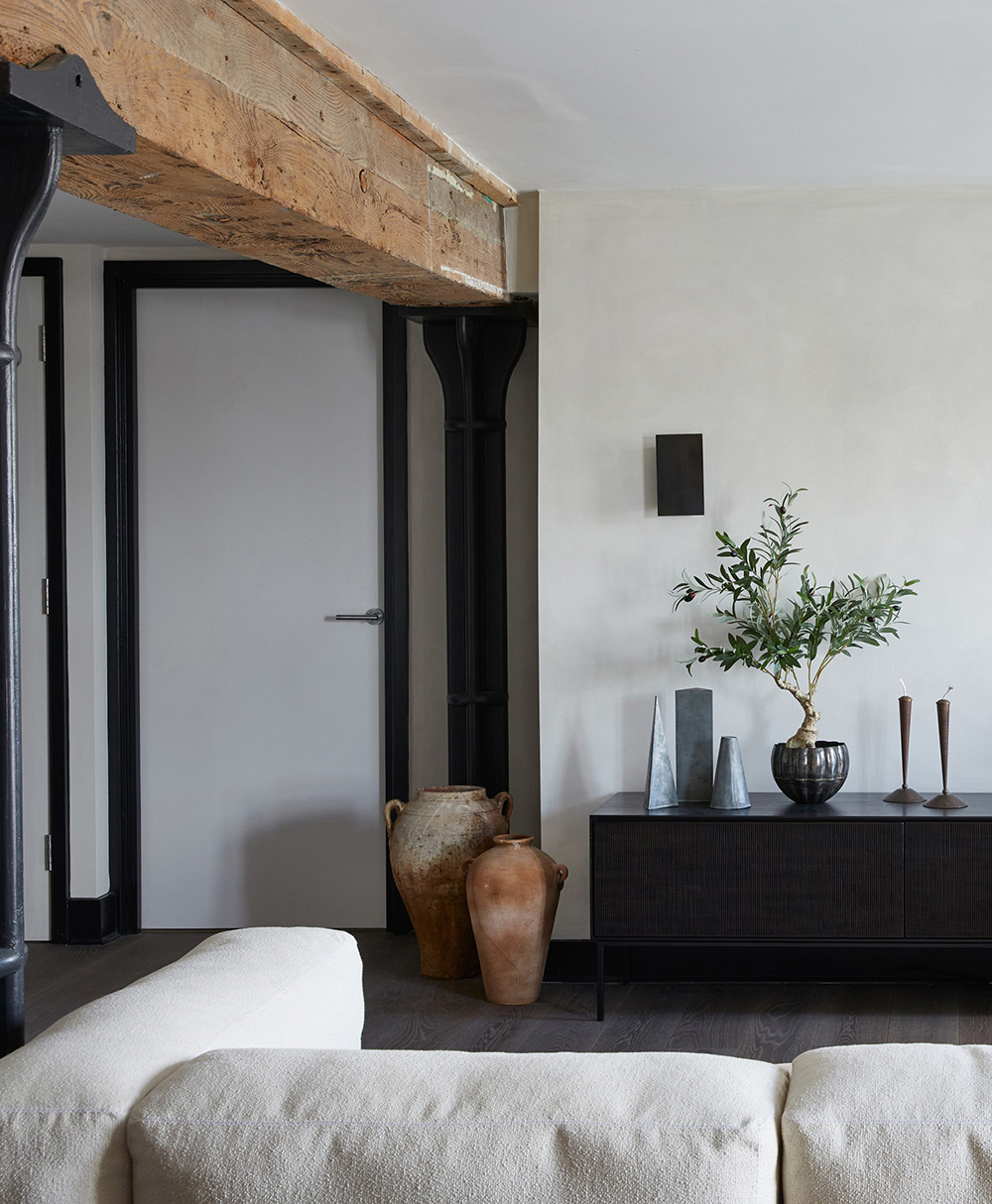 伦敦旧仓库改造的带砖砌墙与柔和装饰的阁楼丨英国伦敦-18