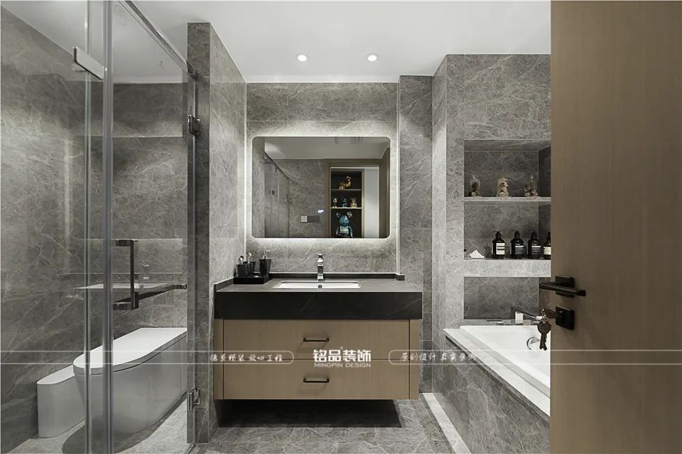 现代轻奢大跃层丨铭品装饰-55