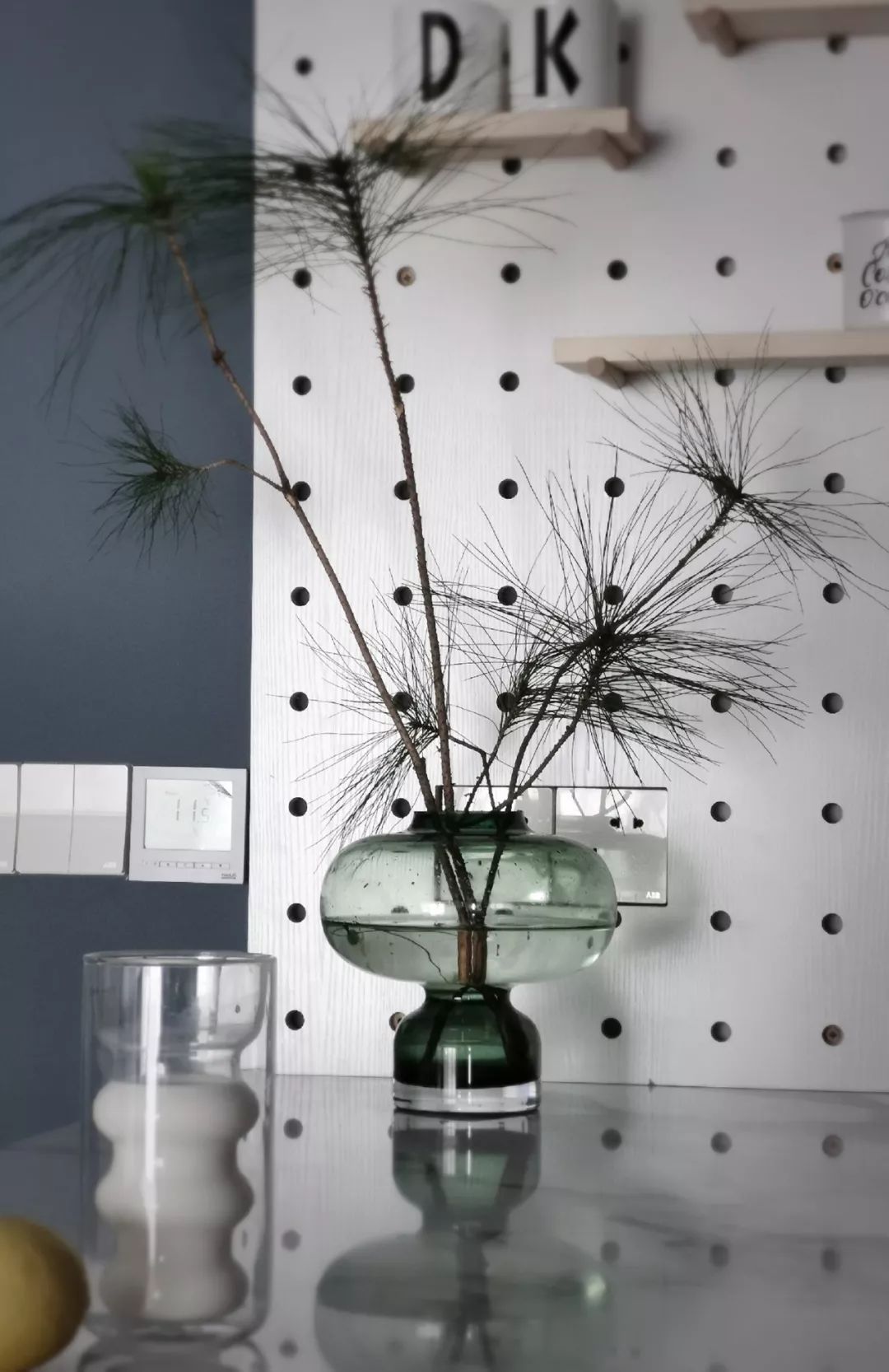 85㎡水电云立方套三双卫,绿色艺术空间的焕新设计-40