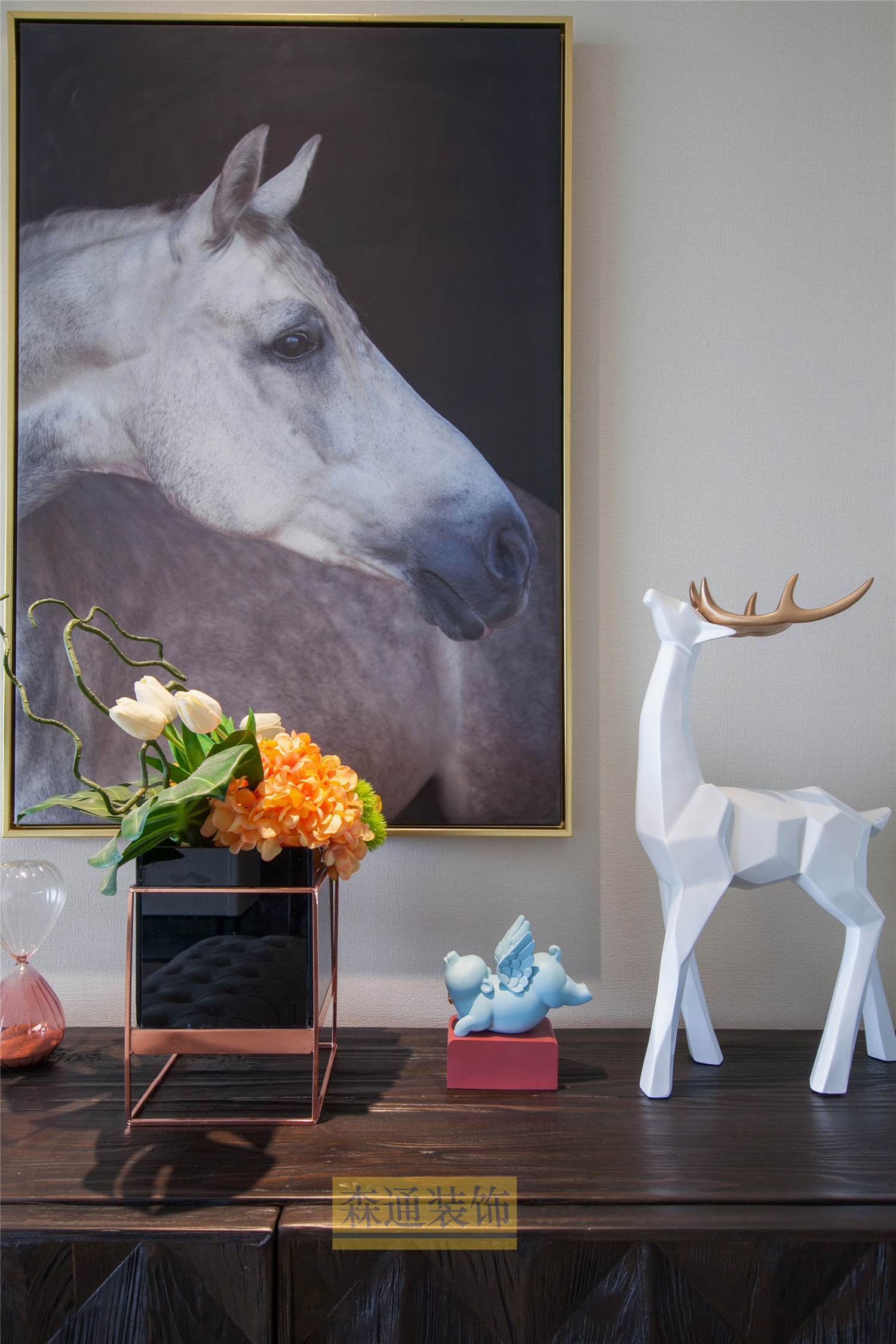 昆明海埂悦府轻美风格三室两厅设计-16