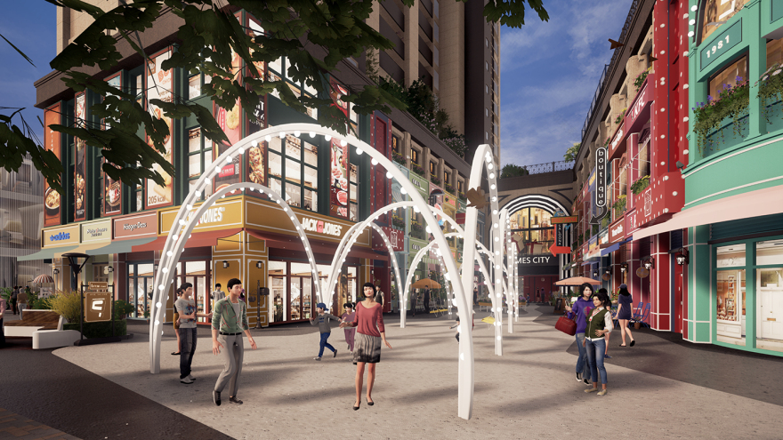 时代城商业街 | 摩登风情的小型综合体设计-11