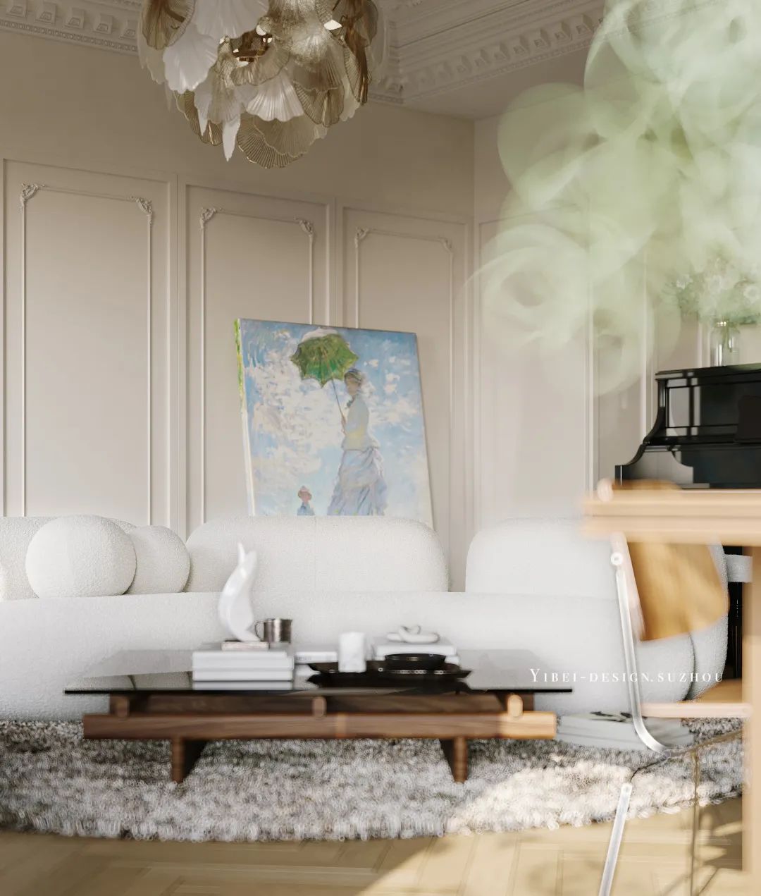 法式复古梦宅丨中国苏州丨一贝设计-9