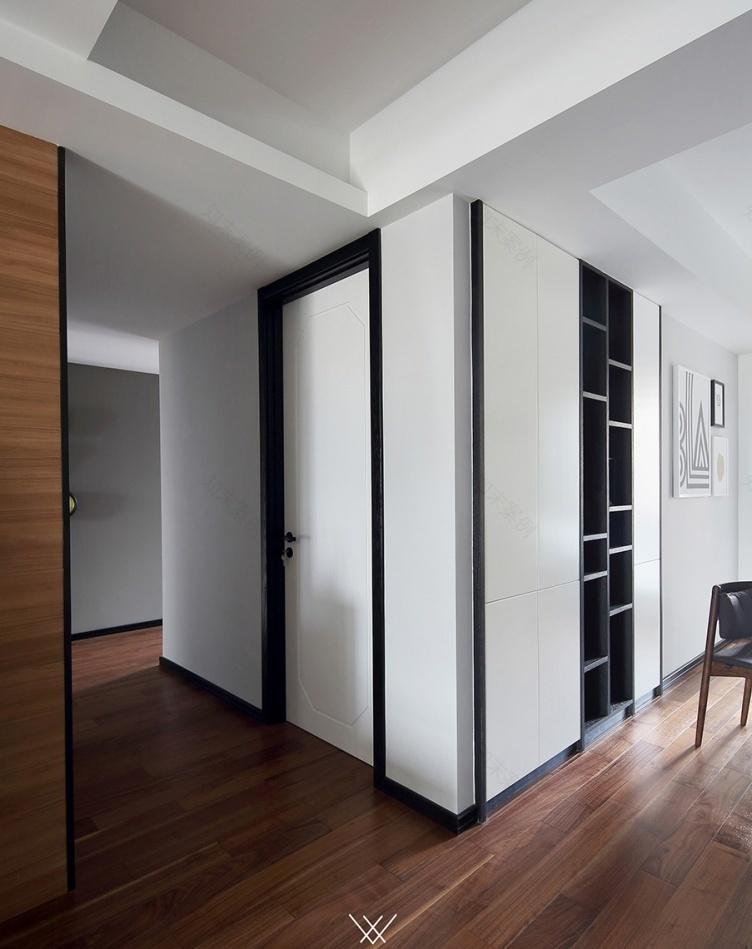 菲拉设计丨平层丨地板上墙 打造原木色北欧风-28