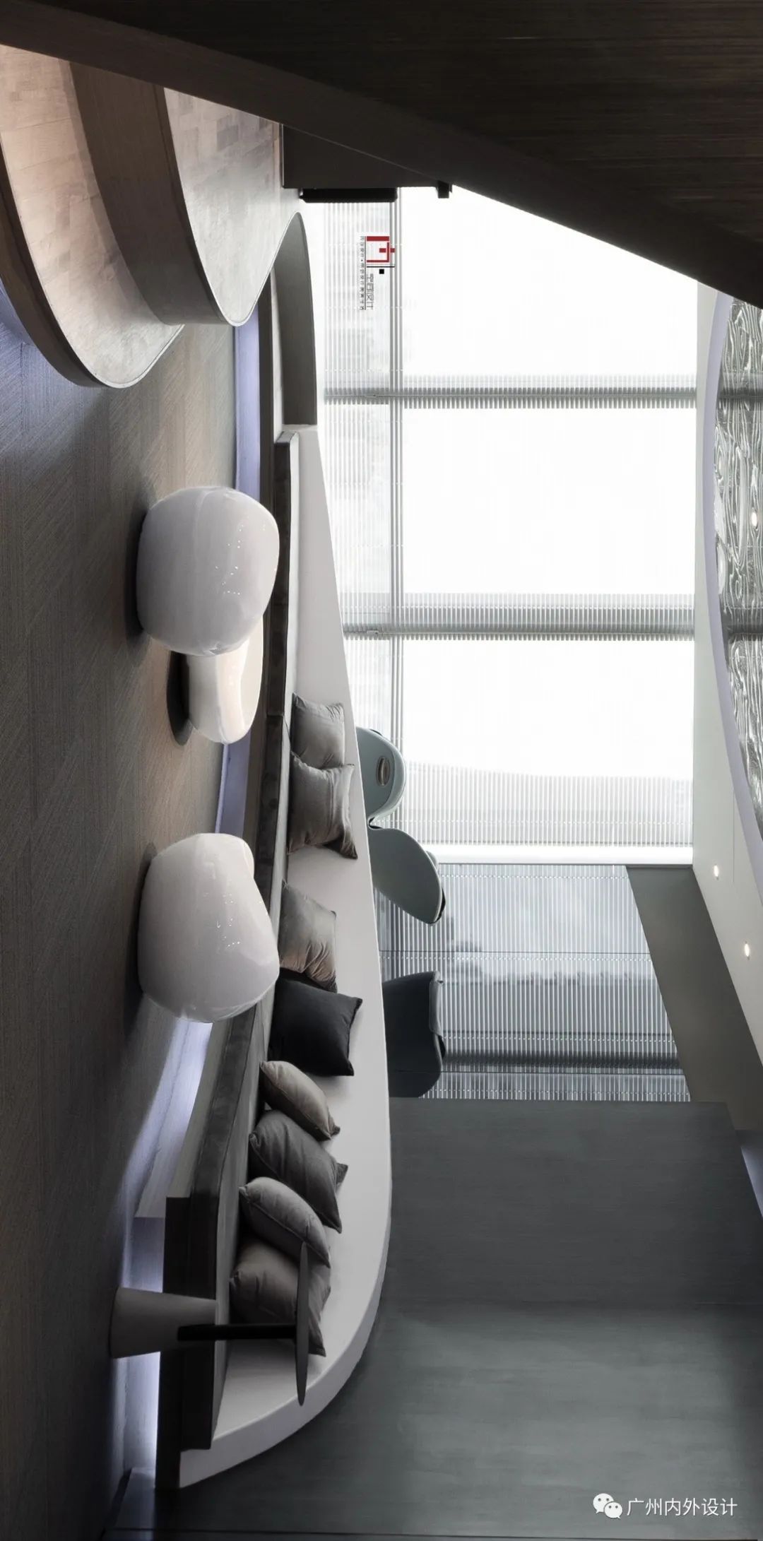 珠江新城曲线空间 | 现代简约办公室设计-14