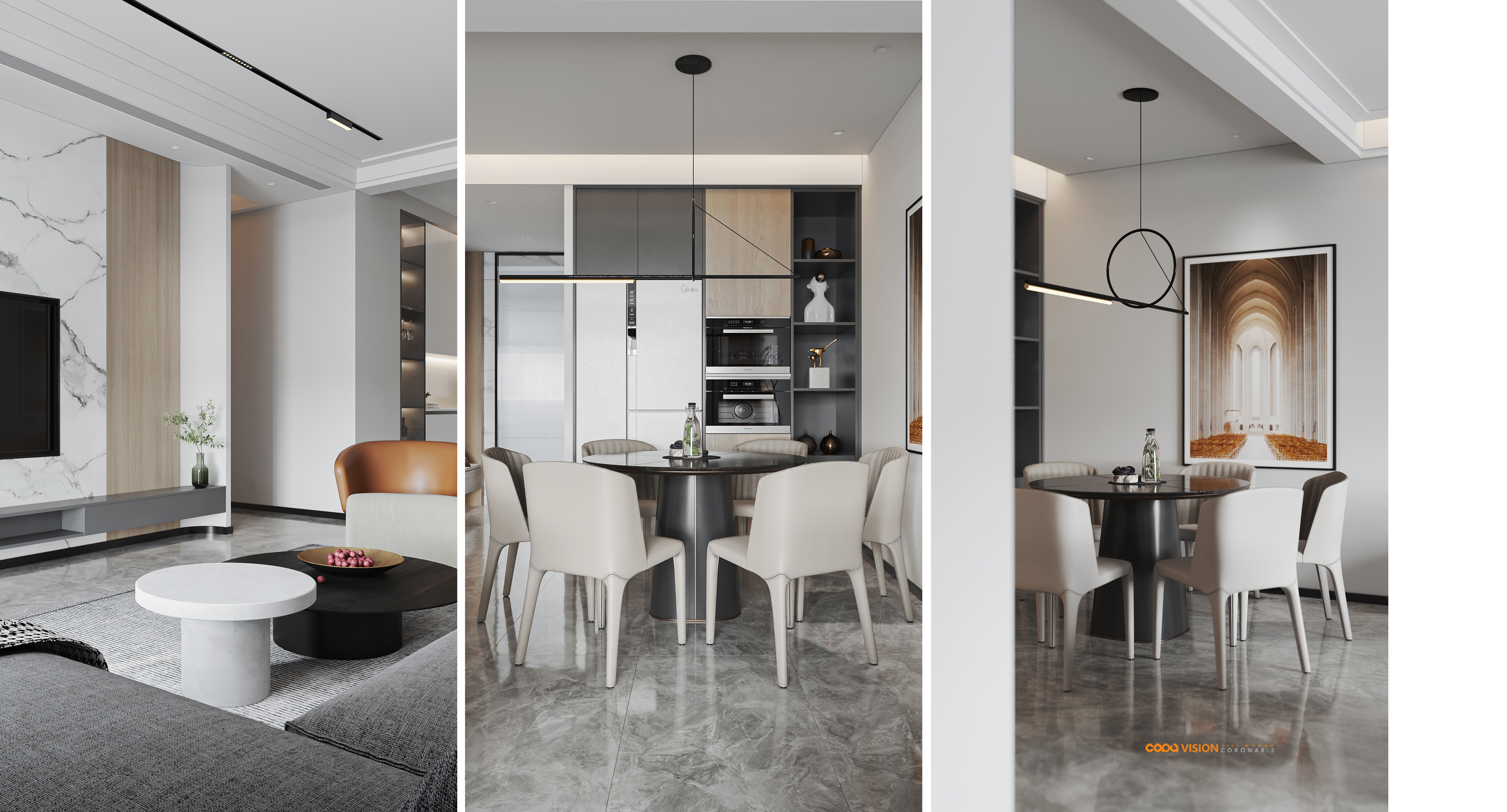 靠背视觉 2022 年中下旬家装效果图表现作品-53