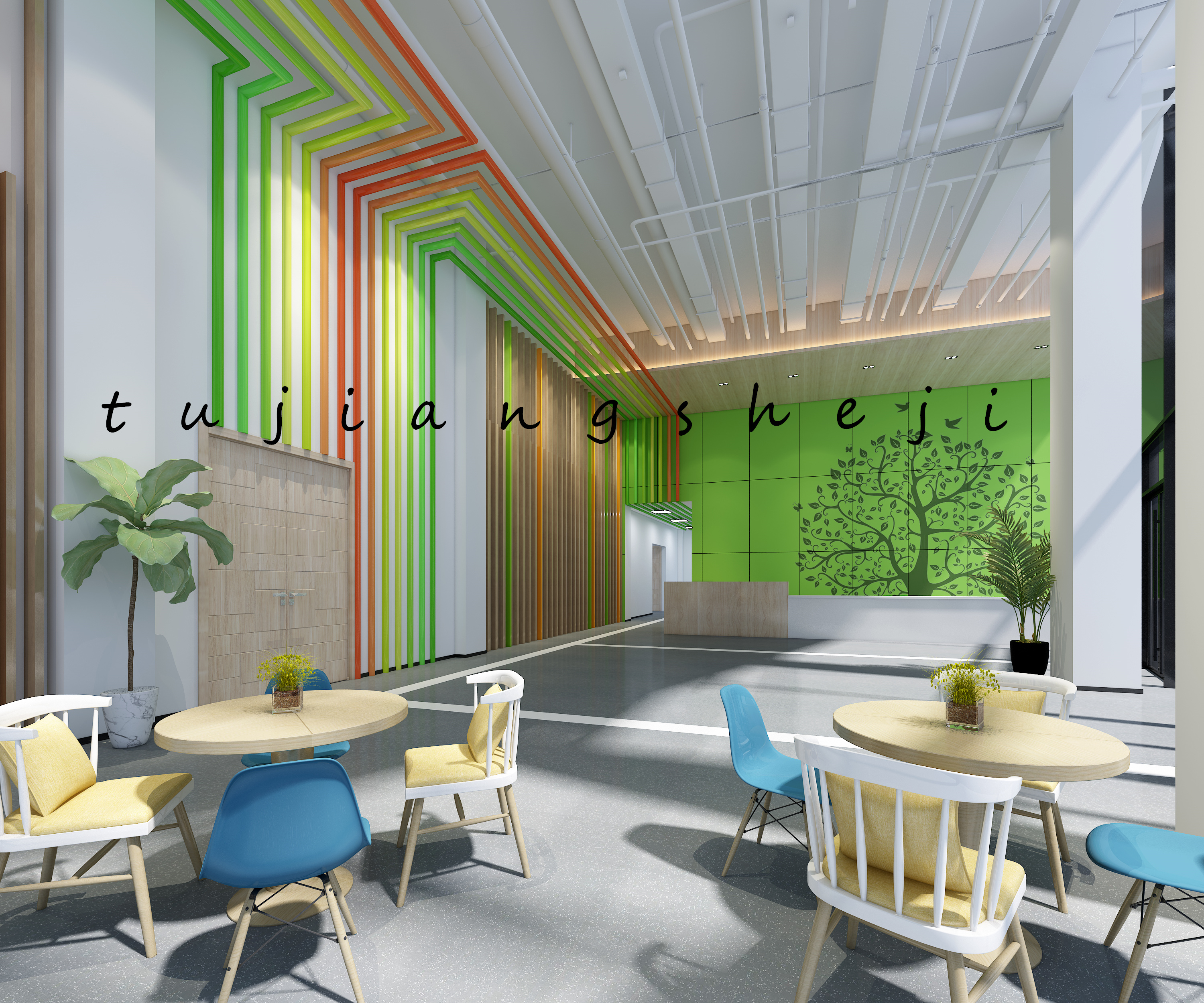 健身会所,瑜伽馆,普拉提运动中心设计-9