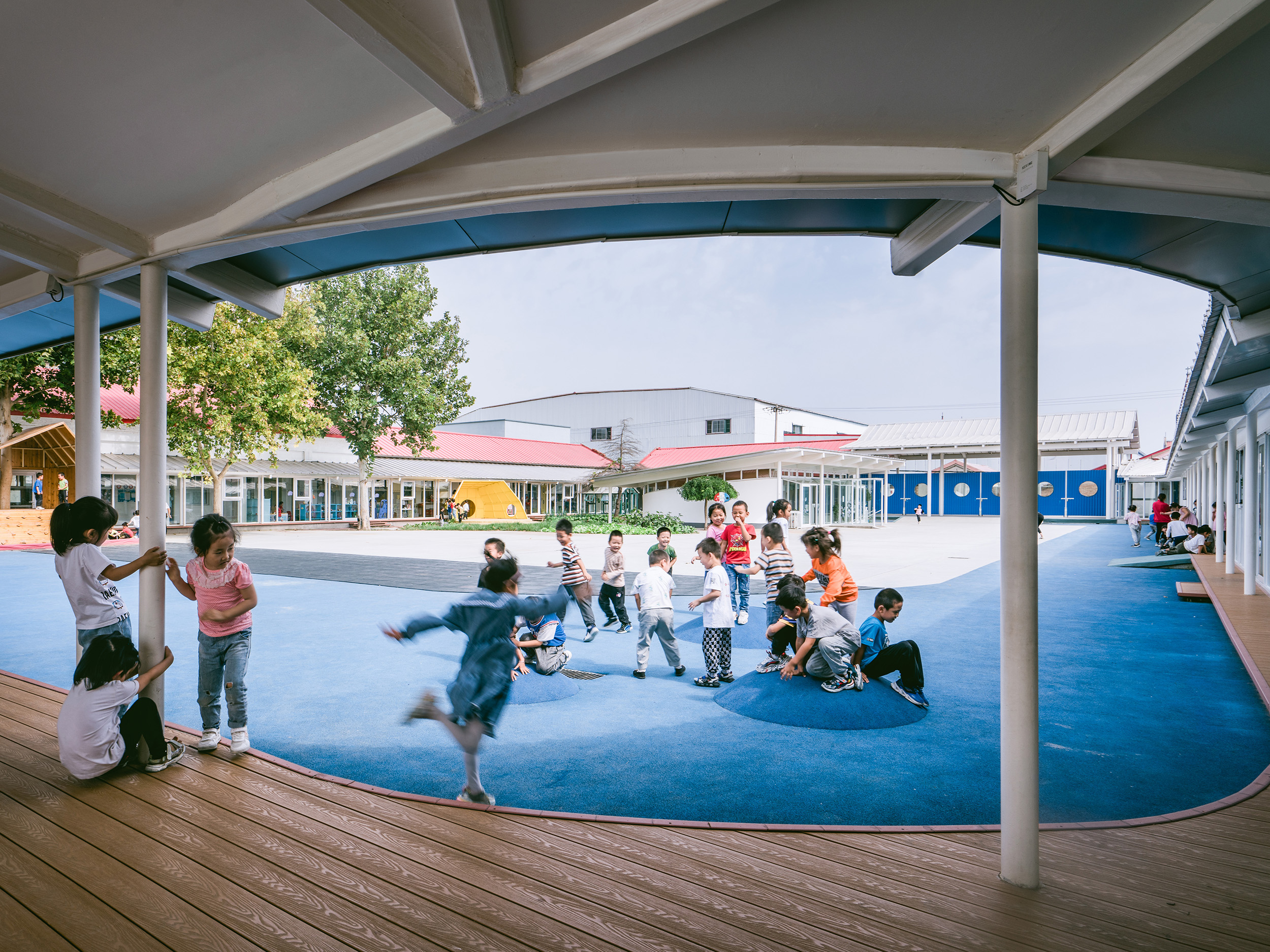 探学环  献县阳光幼儿园:环廊将新旧空间串联丨中国河北丨众建筑-47