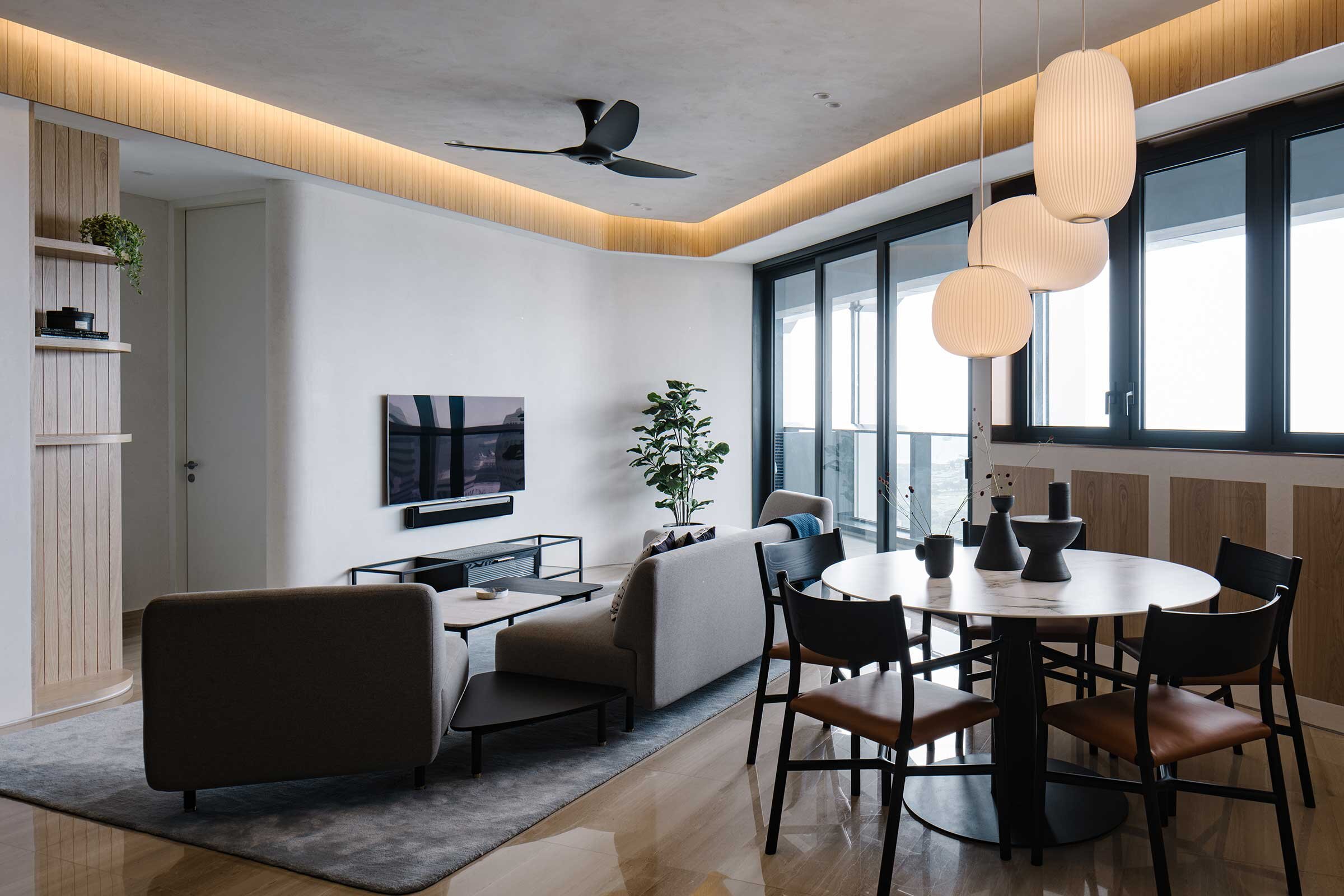 Interior Designer Gabriel Tan take on the Penthouse that Celebrates Irregularities in Singapore — Design Anthology-0