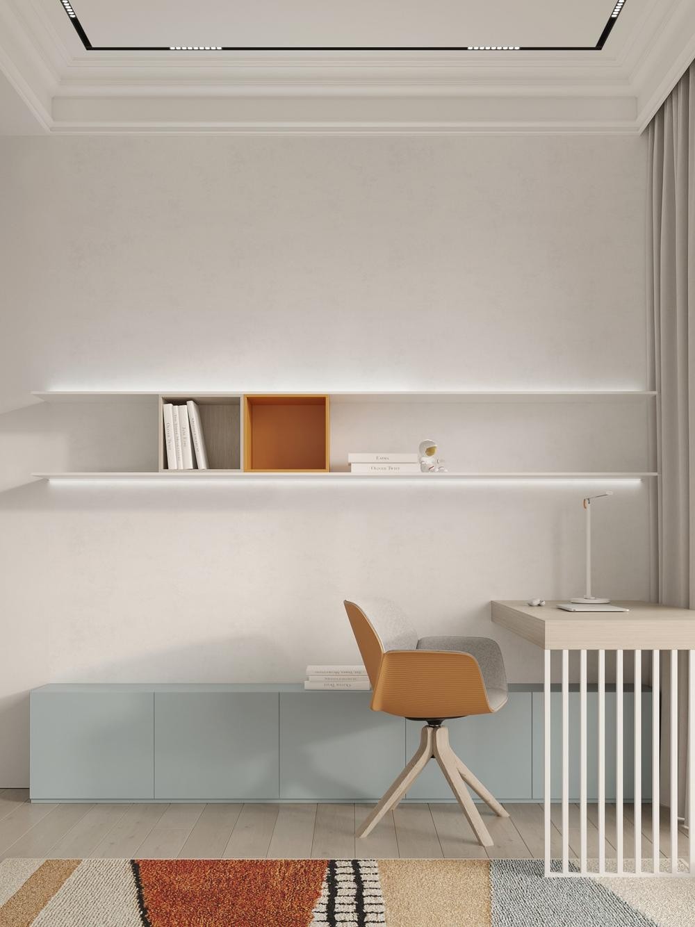 110㎡浅色系住宅设计 让简约更有格调！-23