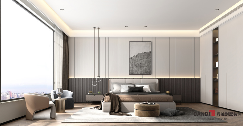 华润天河现代简约别墅丨广州丹迪设计团队-54