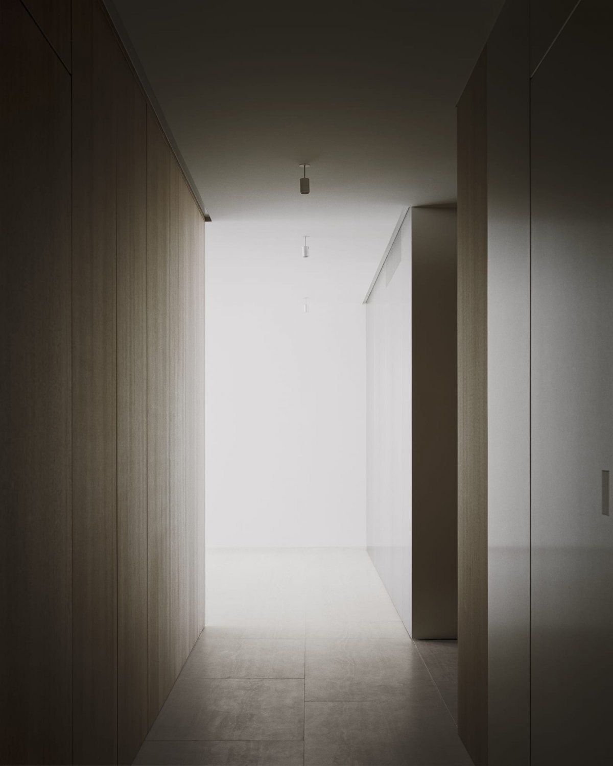 瑞士极简公寓，胡桃木与不锈钢的视觉盛宴-8