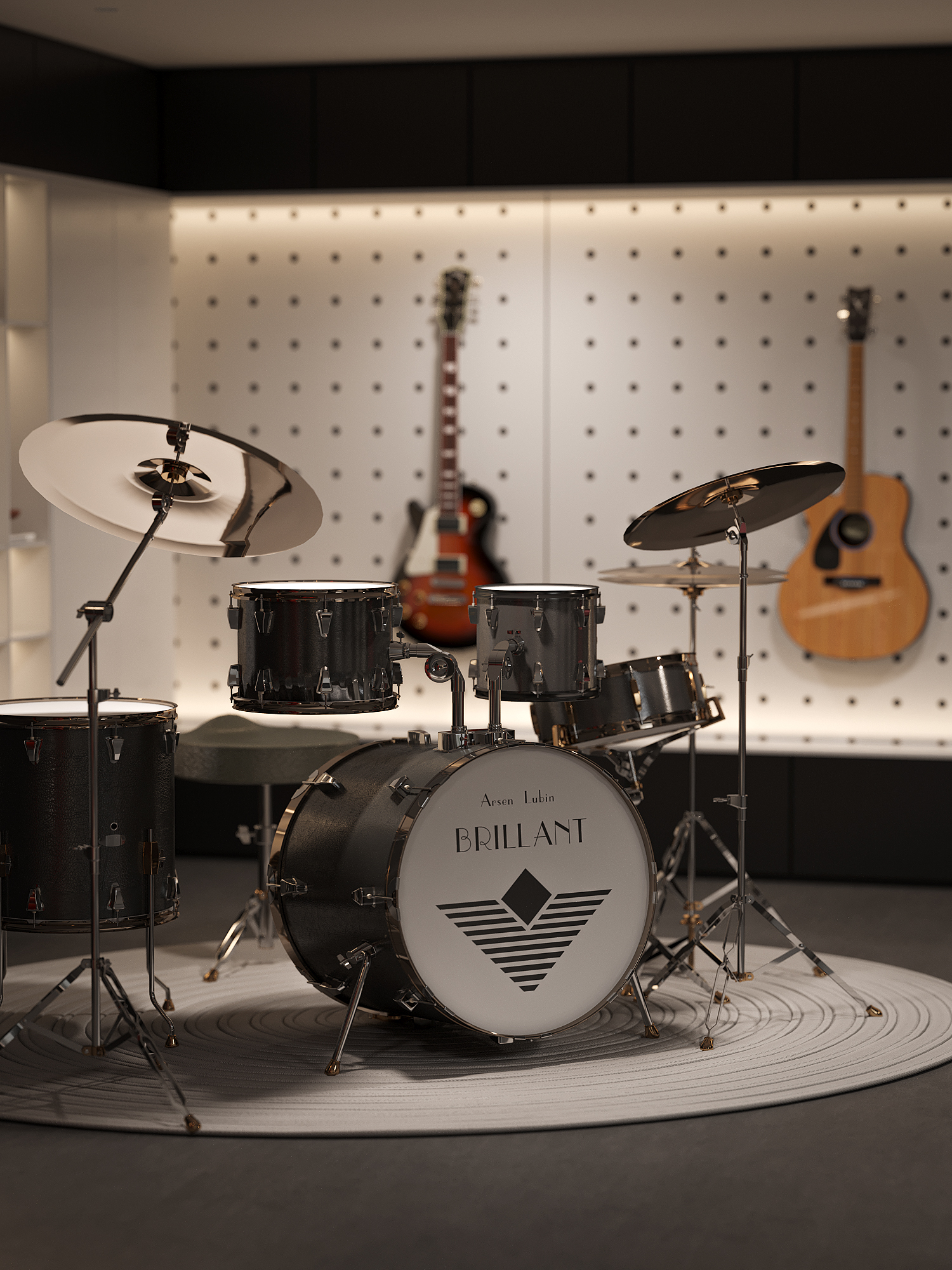 Corona渲染作品┃黑白灰-28