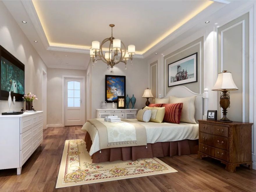 春荫园 140㎡简约美式风丨李垚设计师-29