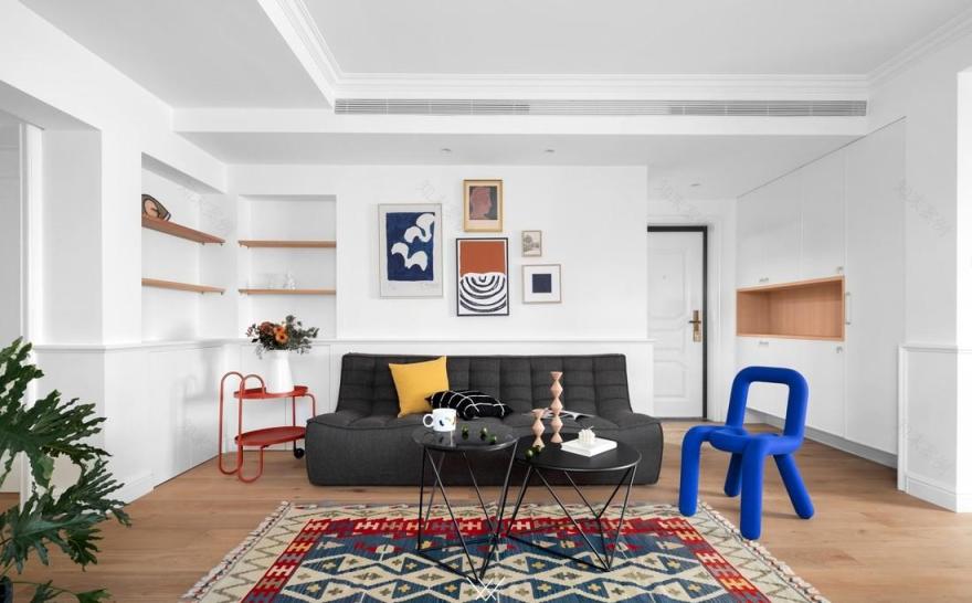 湖南老房翻新 | 色彩斑斓的亲子空间-2