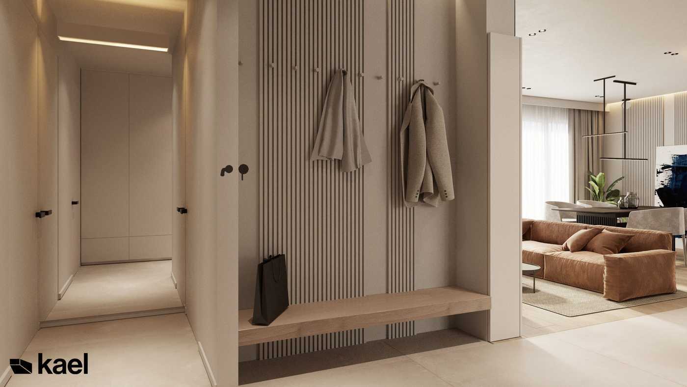 Проект 3к квартиры 90 м2 с вариантами планировки студии - Фото интерьеров-31