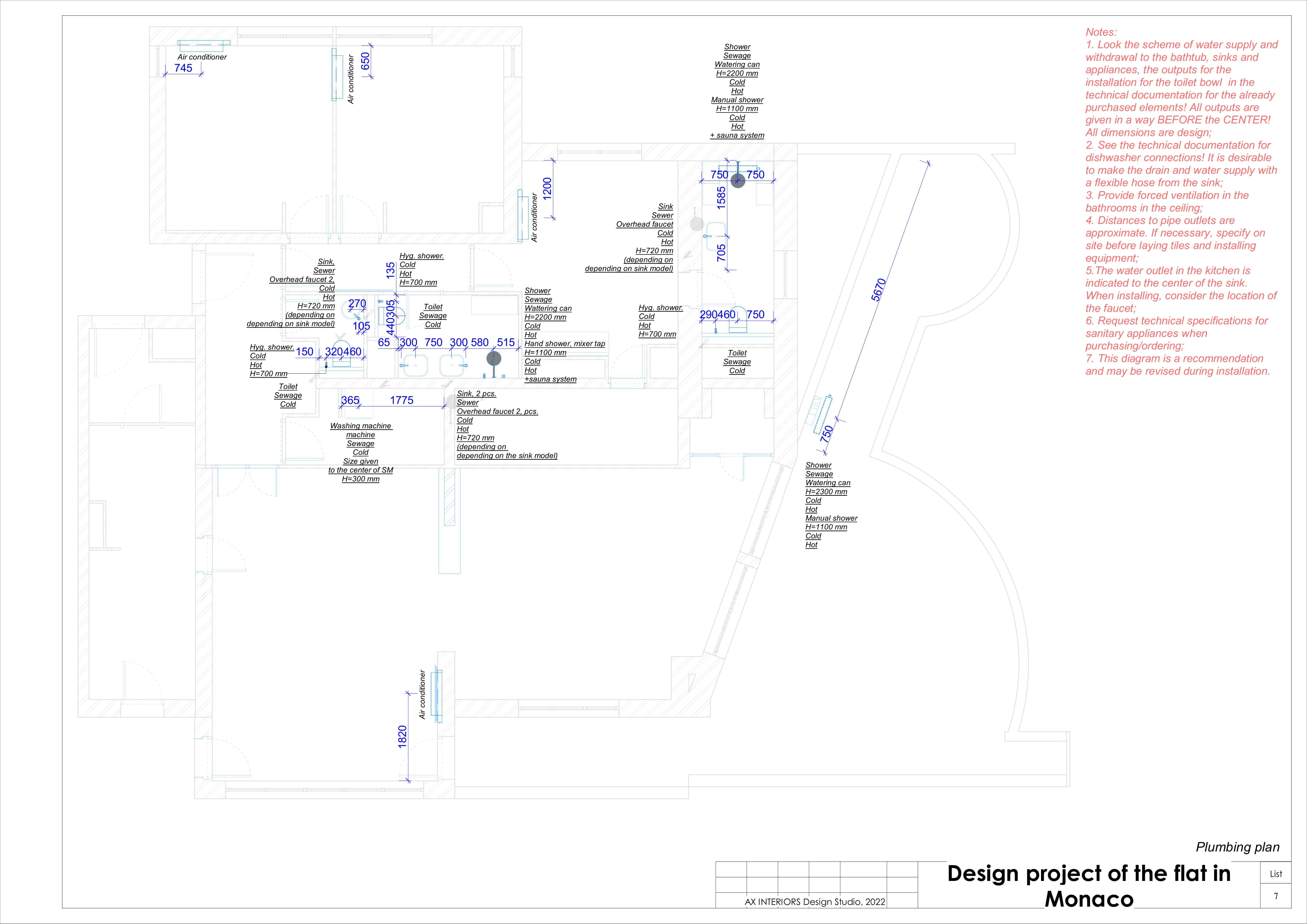 Drawings of Monaco apartment-7