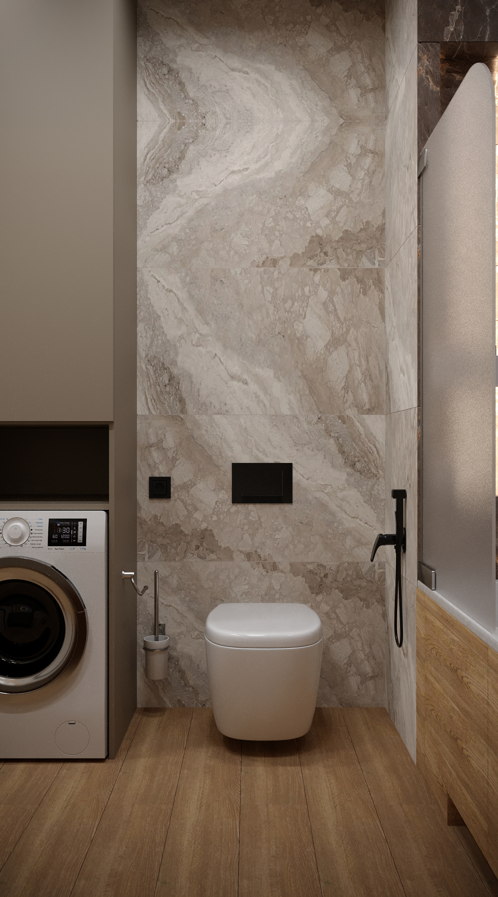 Flat project for the family with a teenager-25