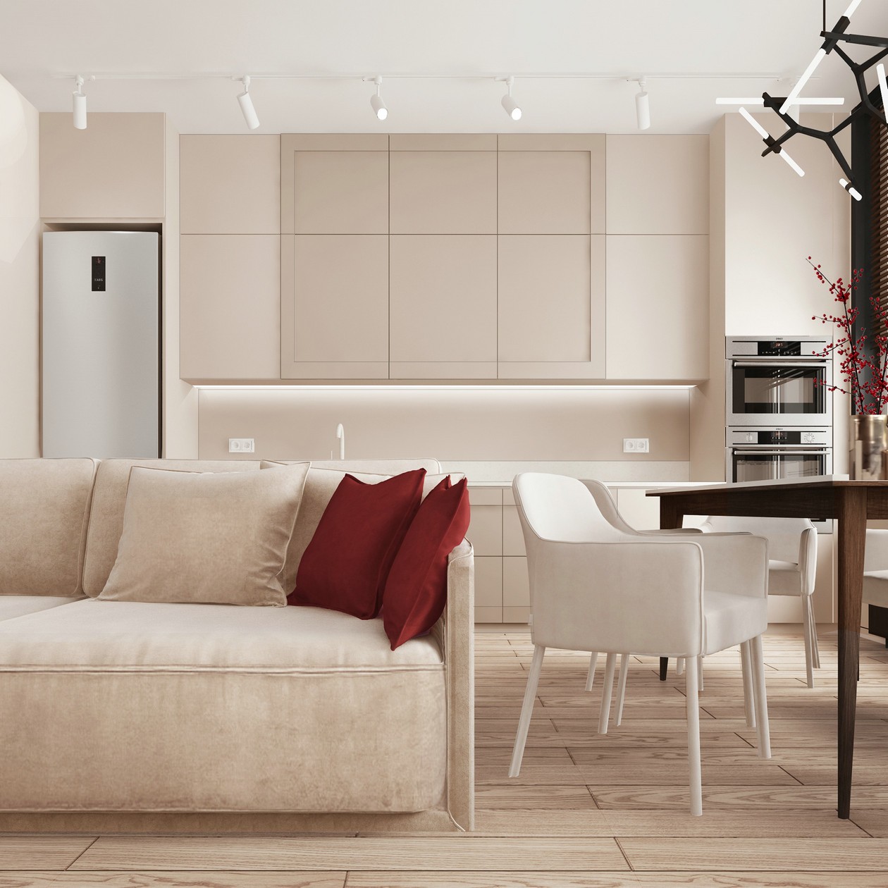 现代多彩简约风公寓设计-1