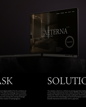 AETERNA — Architecture & Interior Design Landing Page