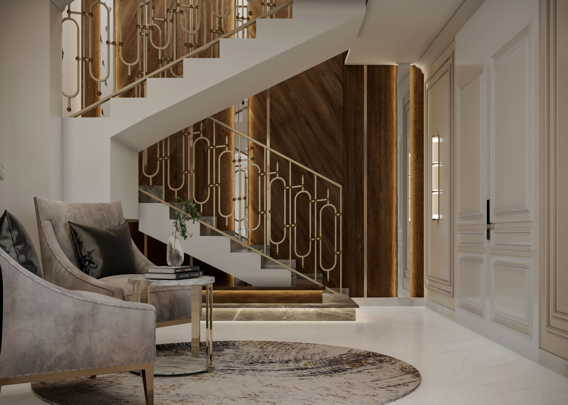 Reception, Living with Dining - Classic Style-8