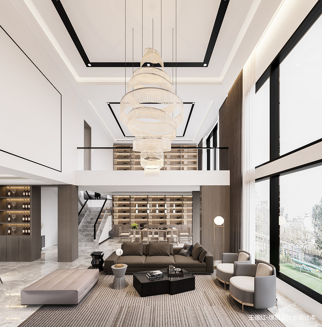 300万元别墅豪宅460平米装修案例丨璞旭设计|龙腾阁叙-16