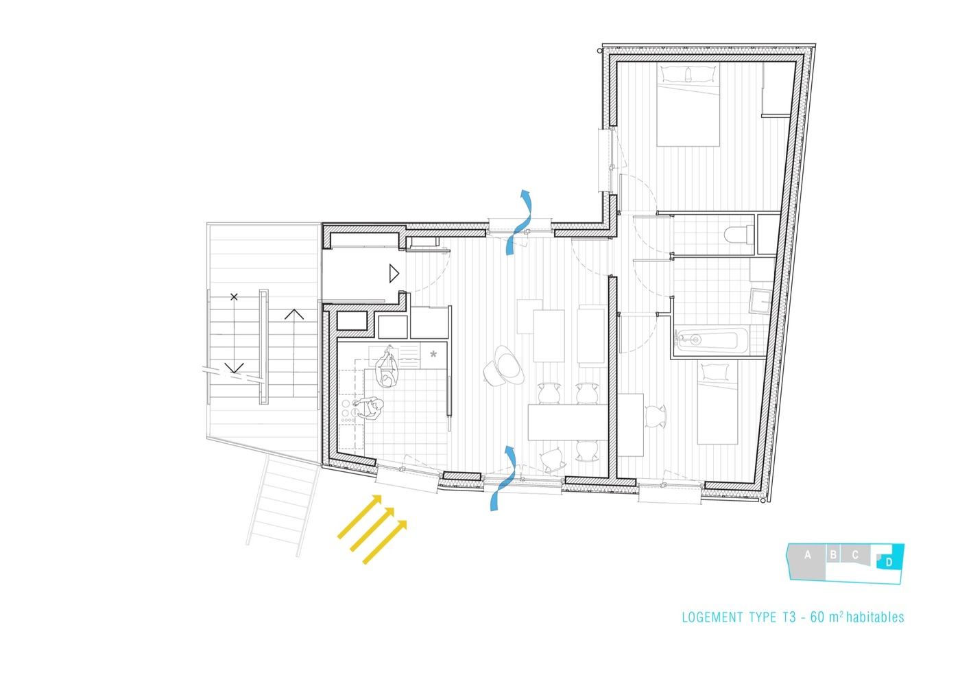 巴黎绿化庭院公寓-91