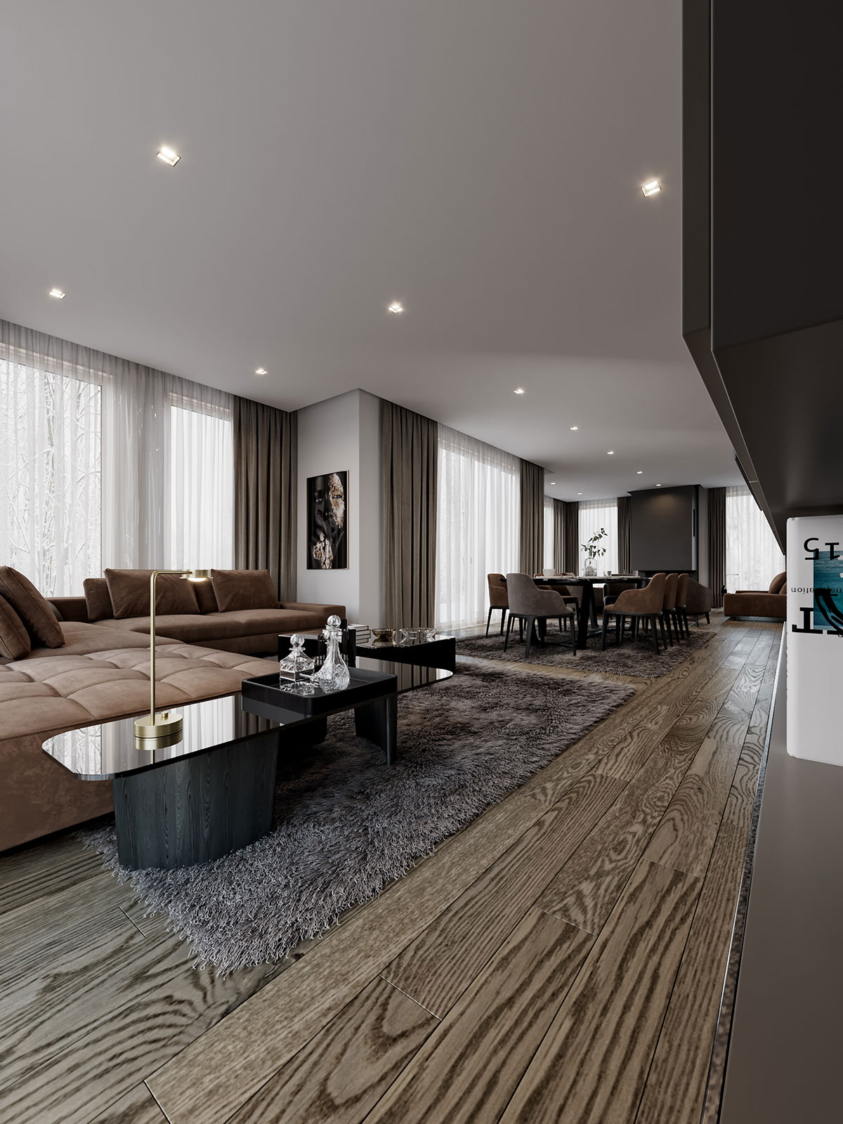 大平米住宅设计 满满的高级感！-6