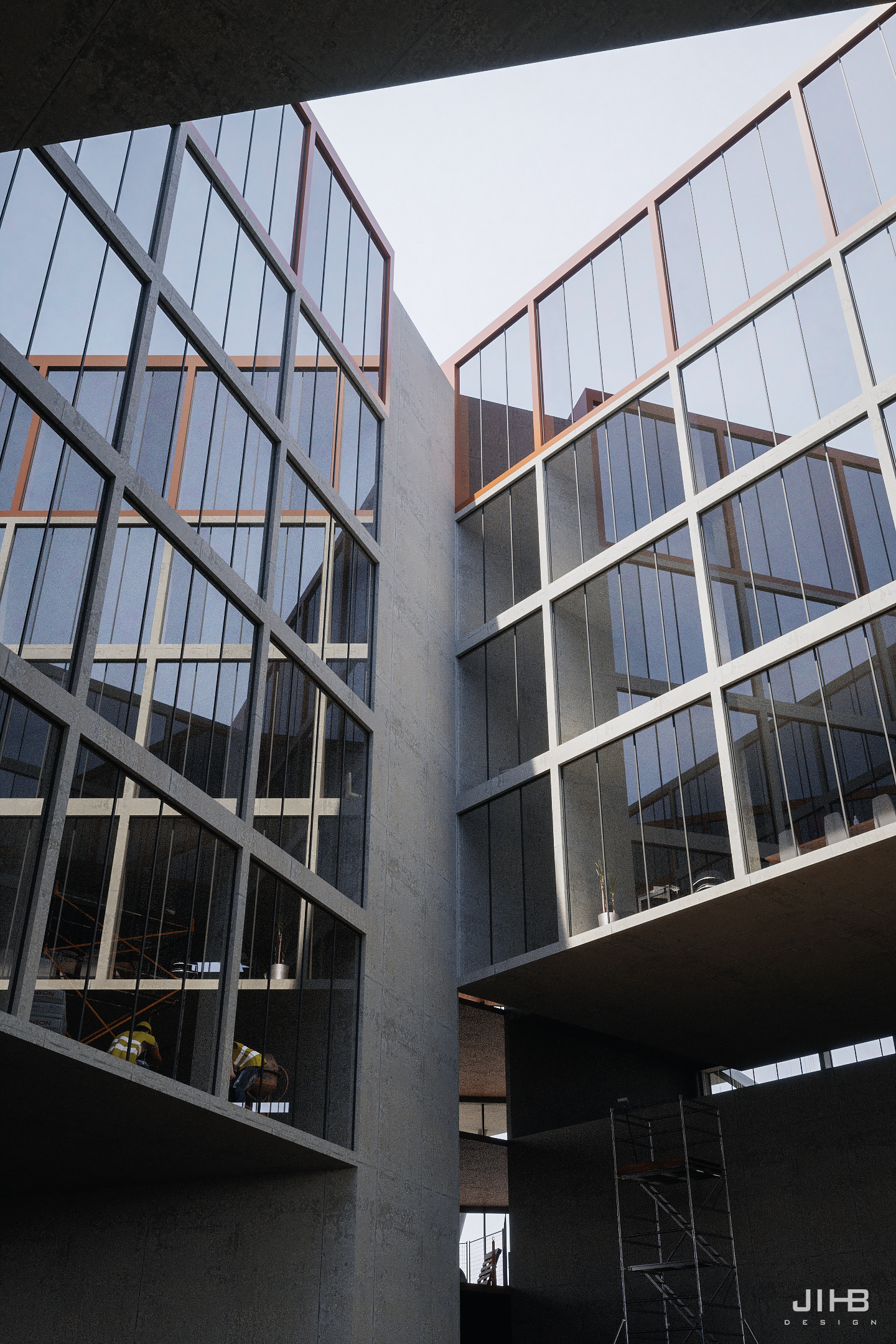 施工中的办公大楼-4