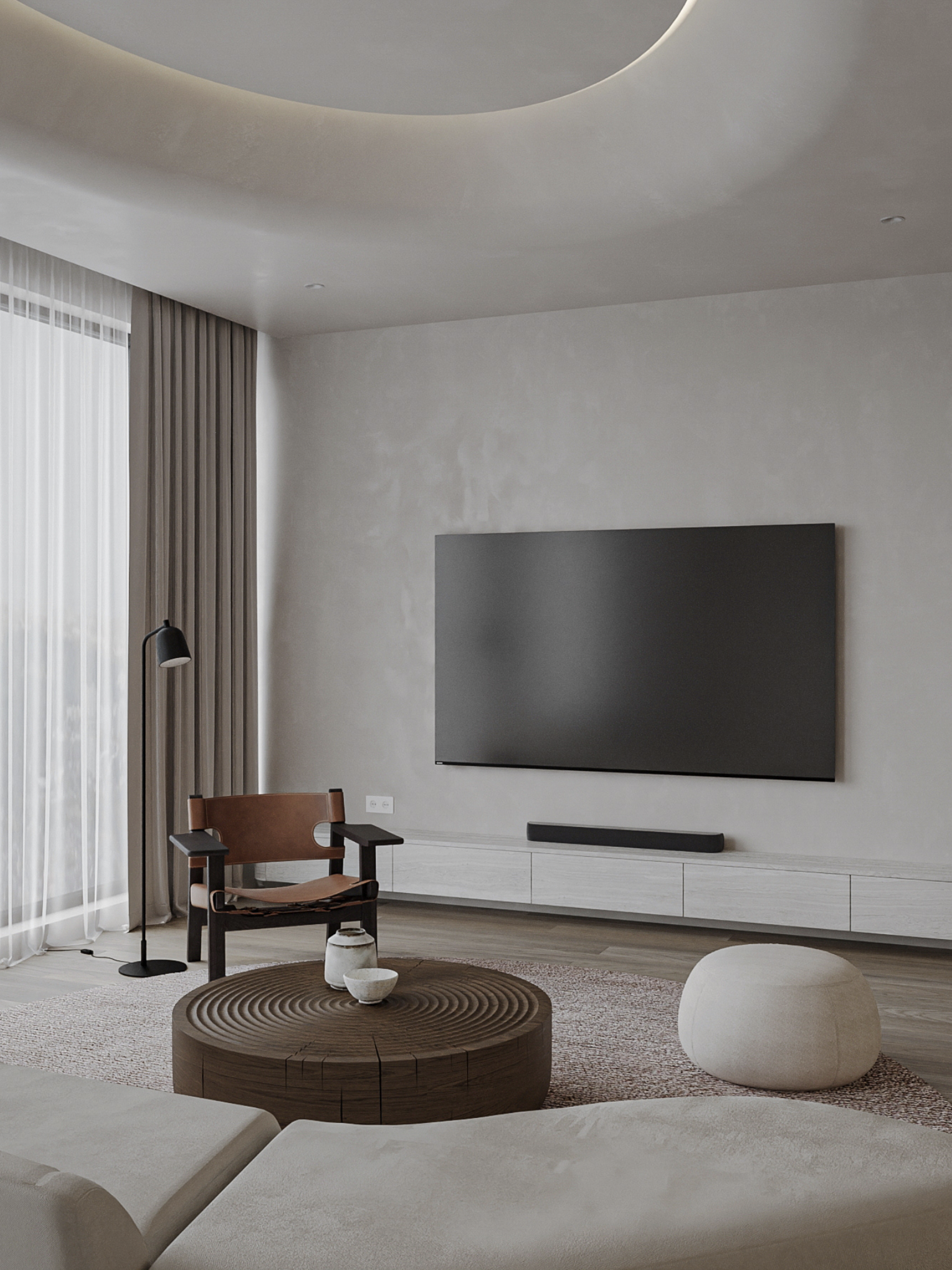 160㎡ 现代侘寂风 越住越高级的家-2