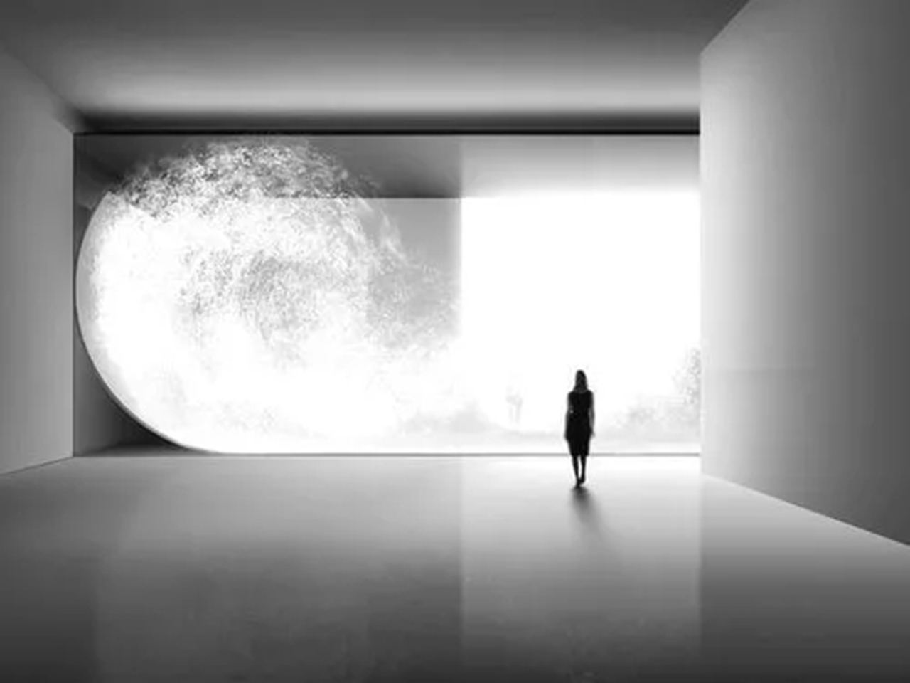 星河山海半岛顶层会所 | 黑与白的极简平衡之道-11