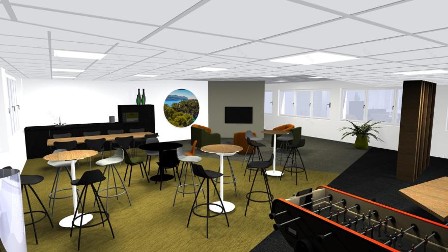 马赛某电信公司办公室服务接待区装修项目丨法国马赛-25