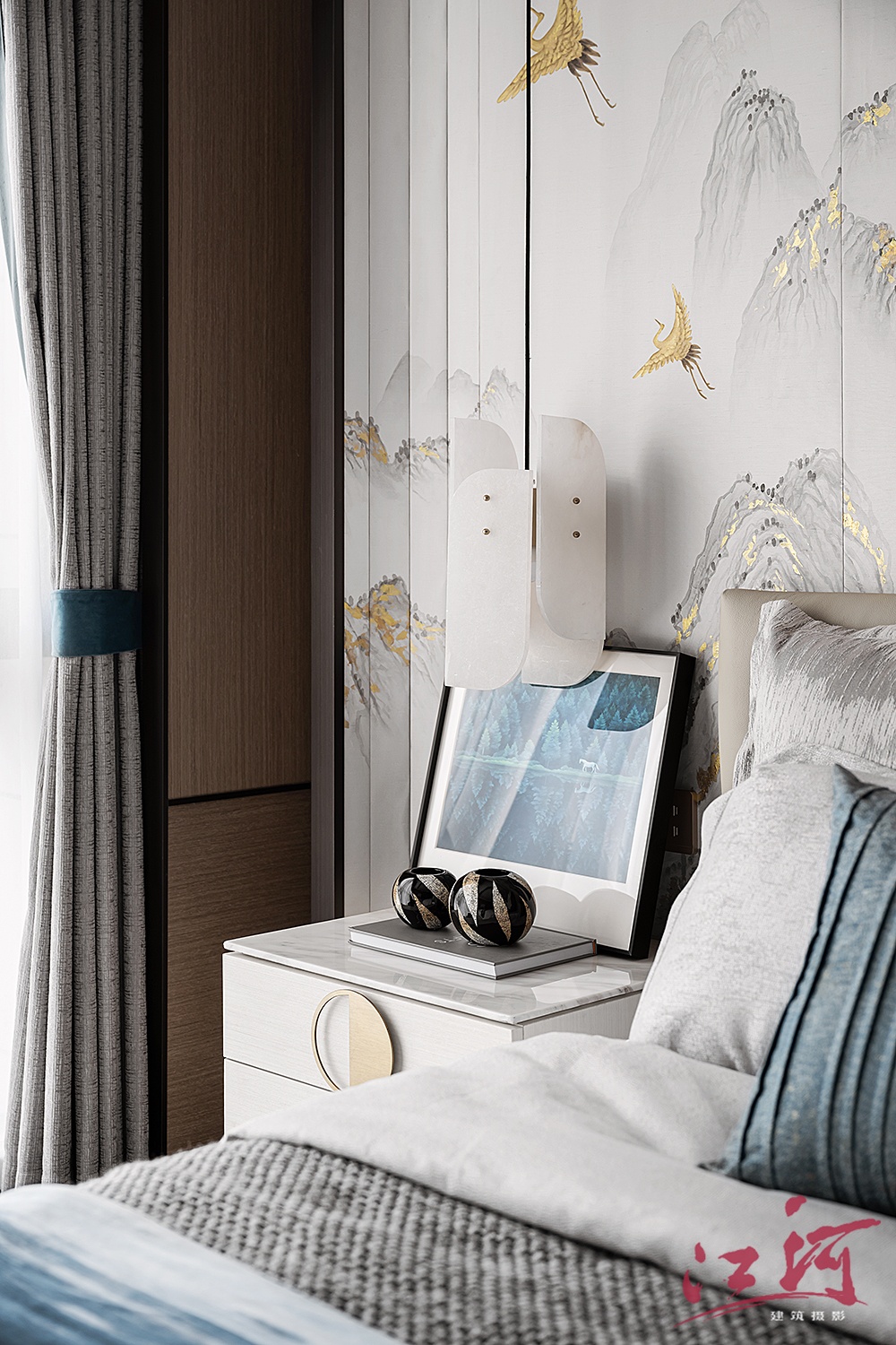 璟悦公馆新中式别墅 | 江河摄影-24