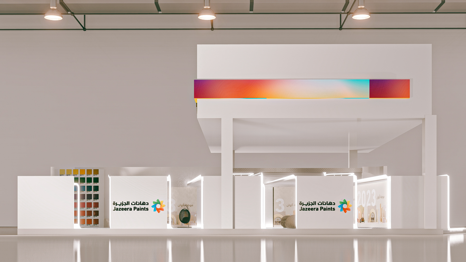 Al Jazeera Paints Booth Design | LE MARCHÉ-16