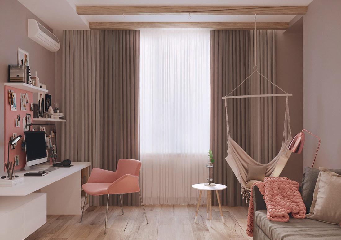 蓝色与金属元素打造的现代家居设计-38