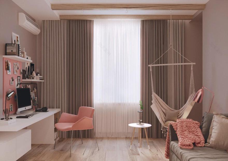 蓝色与金属元素打造的现代家居设计-38