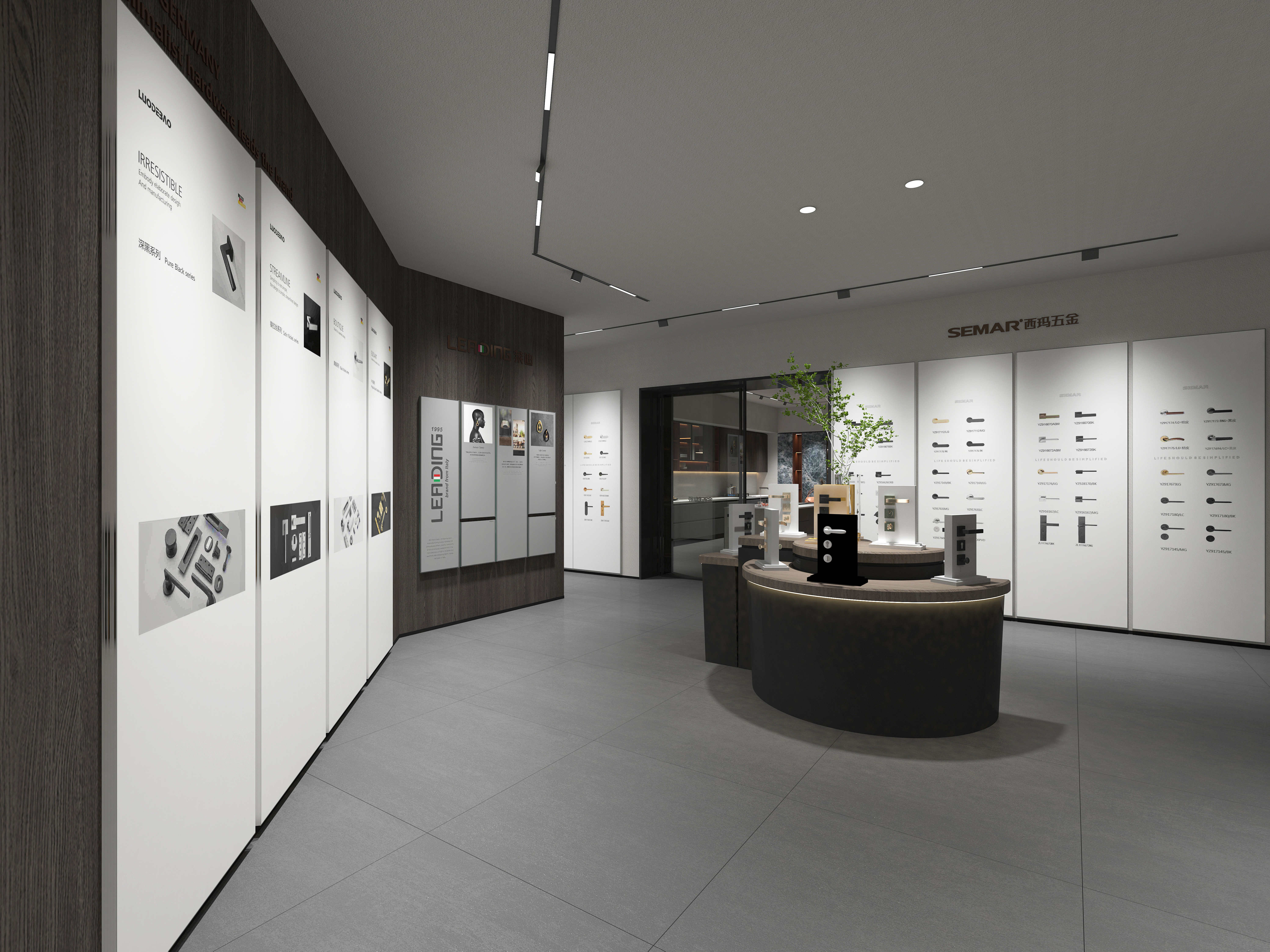 展厅设计  简约质感商业展示空间设计-2