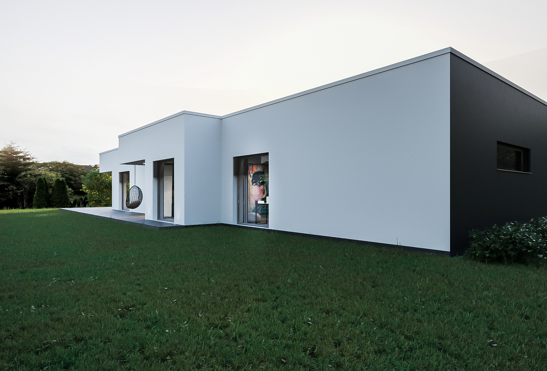 深色系别墅设计-24