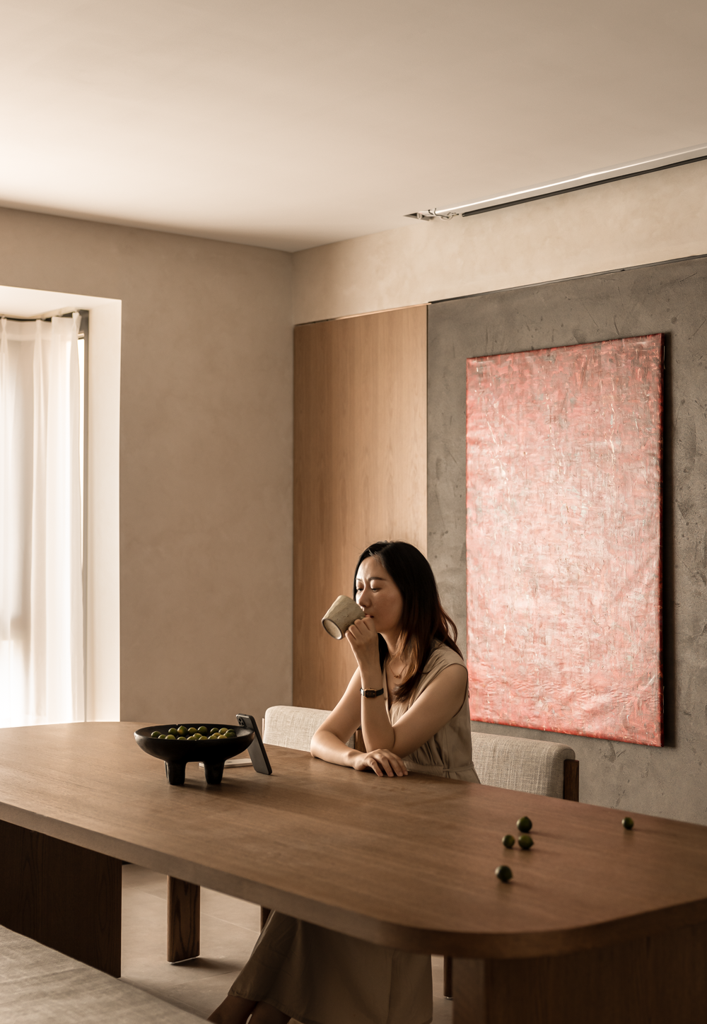 焦糖栗子色的治愈之家 · 秋日原木风设计丨如一建筑设计-41